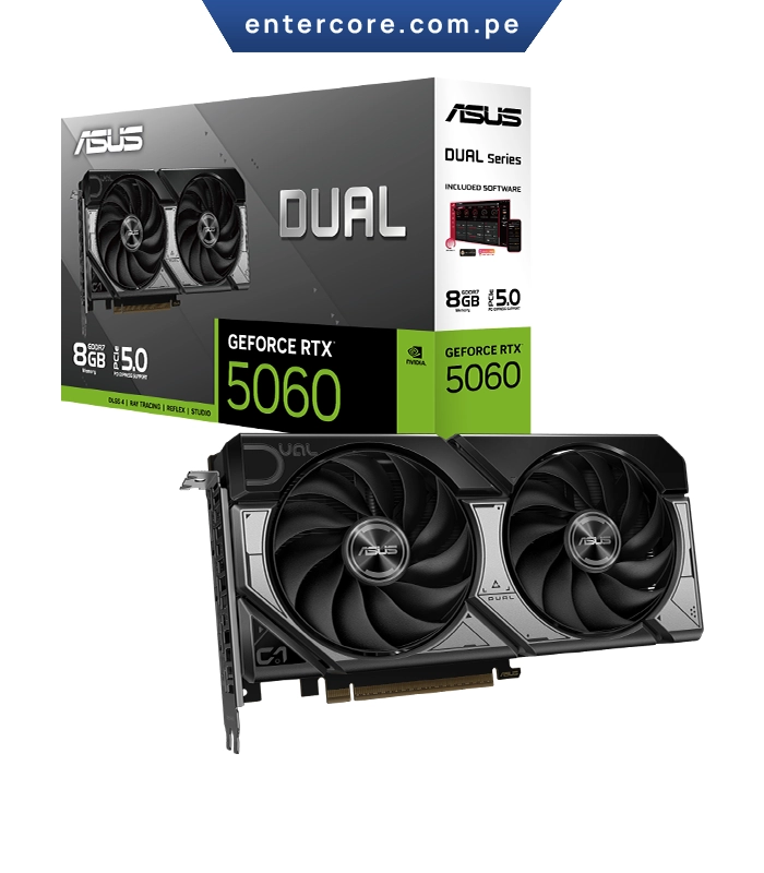 TARJETA DE VIDEO ASUS DUAL GEFORCE RTX5060 8GB GDDR7 5.0