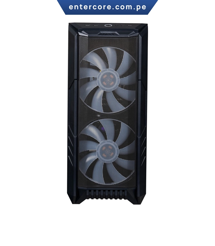 CASE CON FUENTE COOLER MASTER HAF 500 ATX 3FAN ARGB, FUENTE DE PODER 650W 80+ GOLD