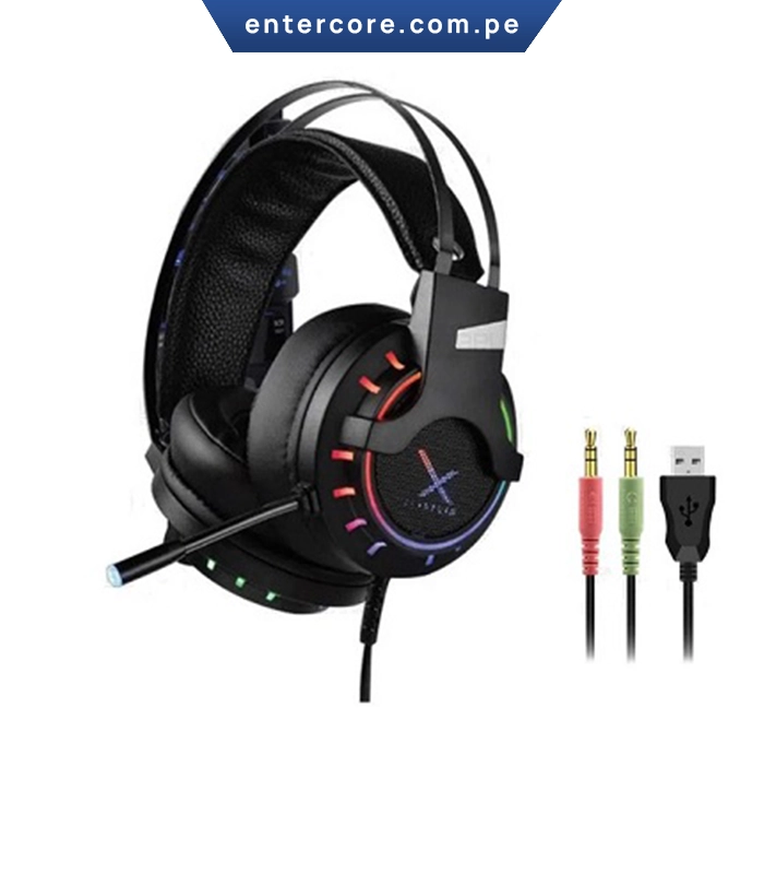AUDIFONO AVATEC CHS-3066 RGB BLACK