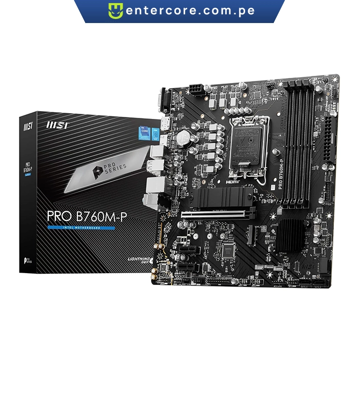PLACA MADRE MSI PRO B760M-P, DDR5 Chipset Intel LGA1700, HDMI