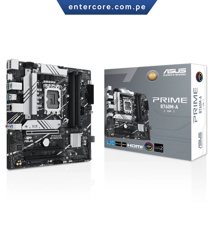 PLACA MADRE ASUS PRIME B760M-A, DDR5, LGA 1700