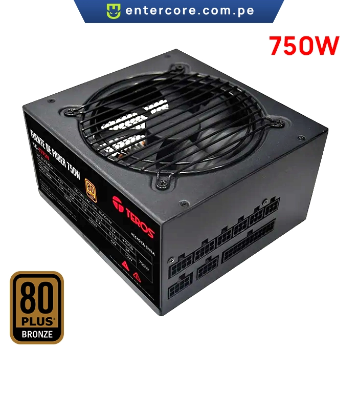 FUENTE DE PODER TEROS TE-7175 750W 80 PLUS GOLD MODULAR