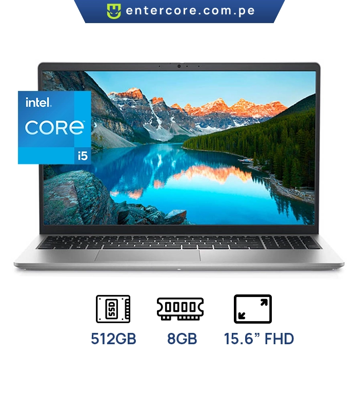 LAPTOP DELL INSPIRON15 3520 INTEL CORE I5-1235U 8GB DDR4 512GB SSD 15.6" FHD INTEL UHD GRAPHICS TECLADO ESPAÑOL SISTEMA UBUNTU