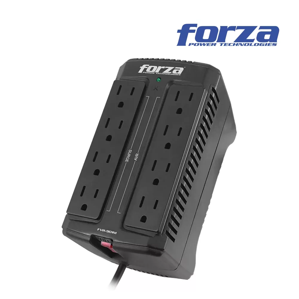 ESTABILIZADOR FORZA FVR-902 900VA/450W 8 TOMAS
