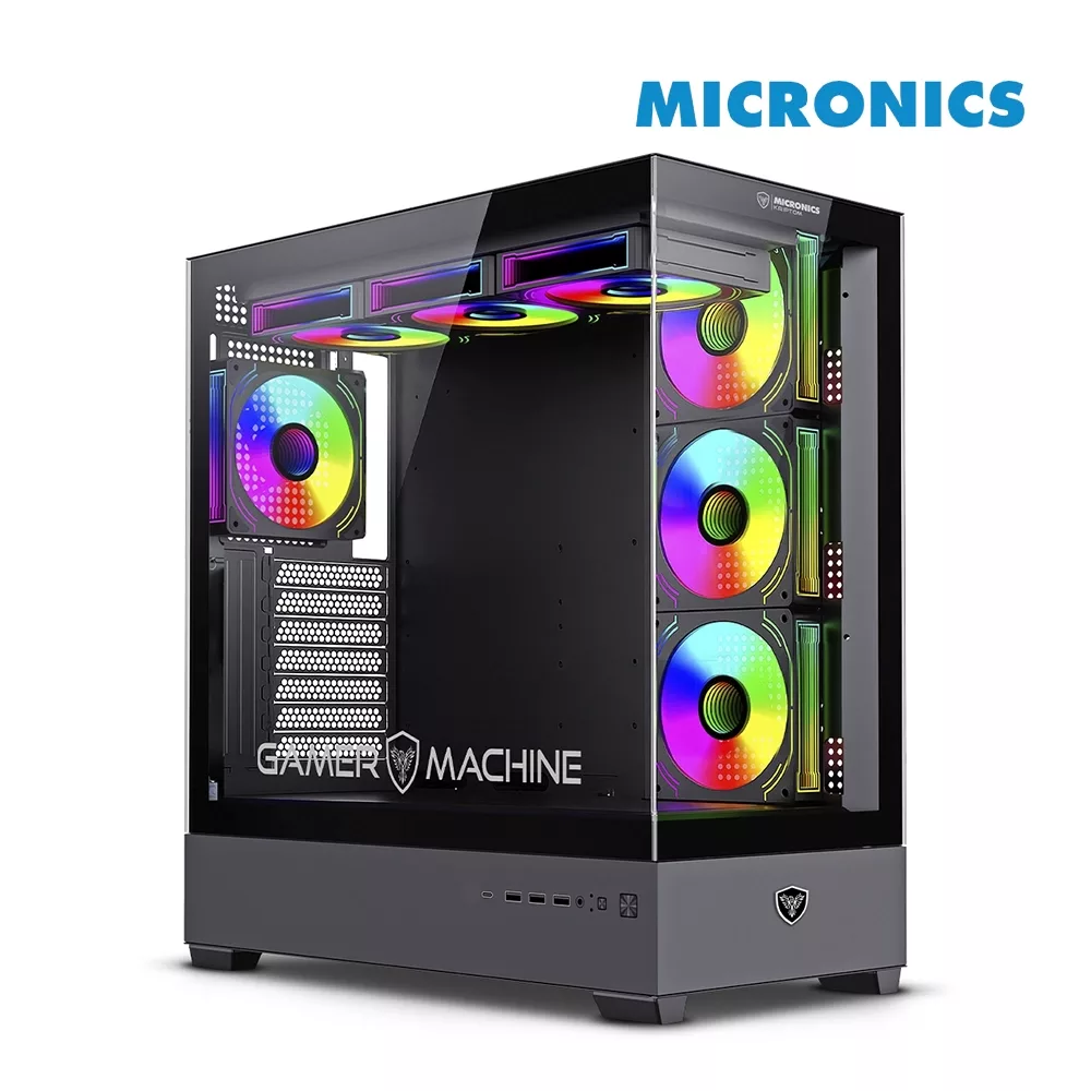 CASE GAMER KRIPTOM MIC FC813-X7 GABINETE 7FAN ARGB BLACK
