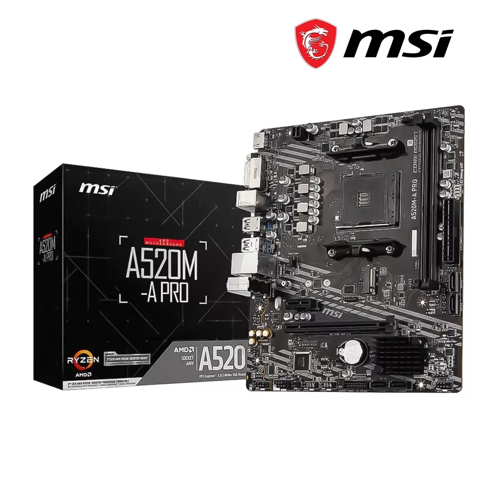 PLACA MADRE MSI A520M-A PRO S/V/L DDR4