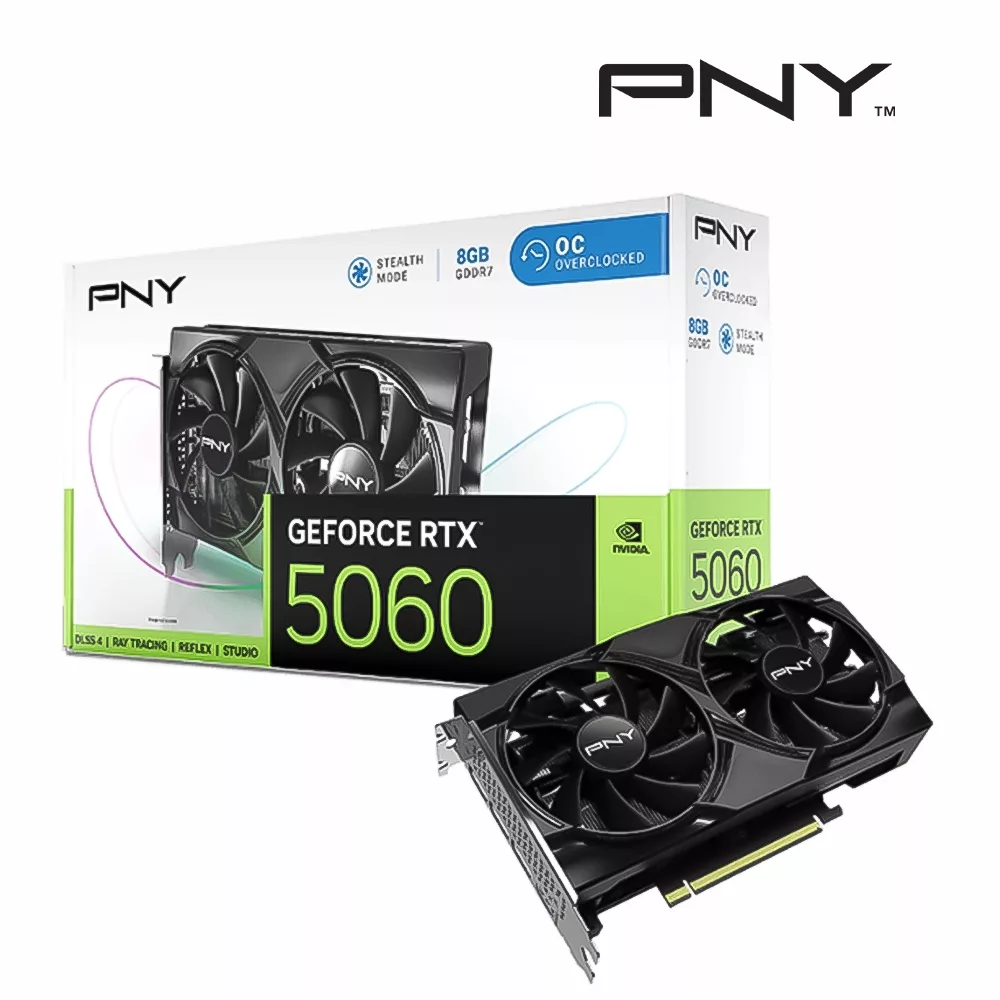 TARJETA DE VIDEO PNY DUAL RTX 5060 8GB OC GDDR7