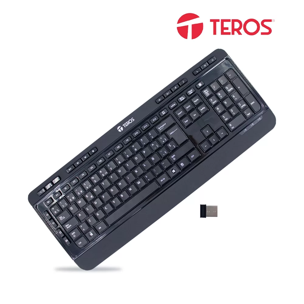 TECLADO INALAMBRICO TEROS TE-4074CS BLACK 100%