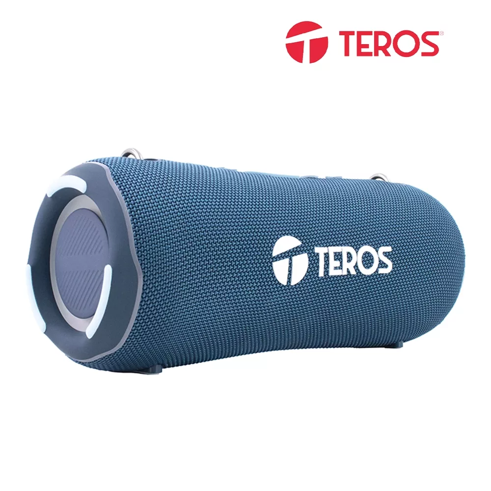 PARLANTE PORTATIL TEROS TE-6046 RGB 40W BLUE