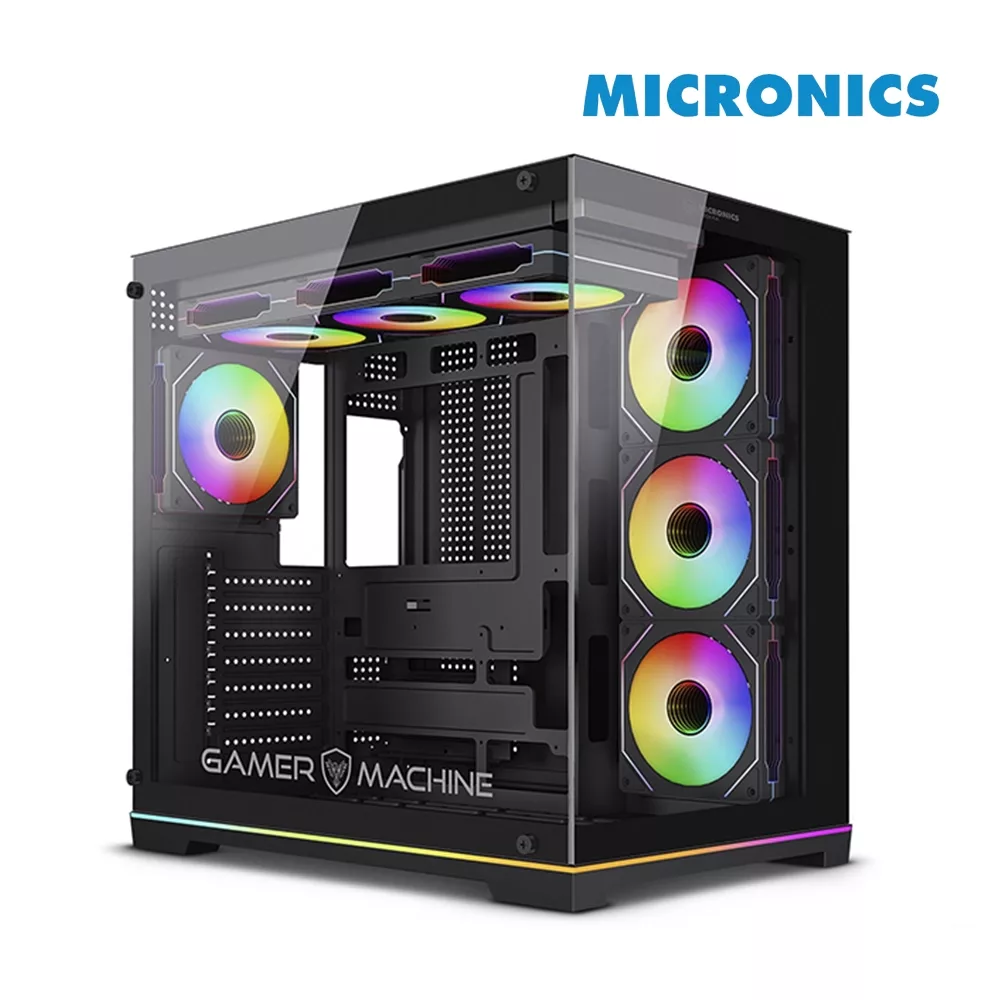 CASE MICRONICS ZODIAK FC1004 7FAN ARGB ATX BLACK