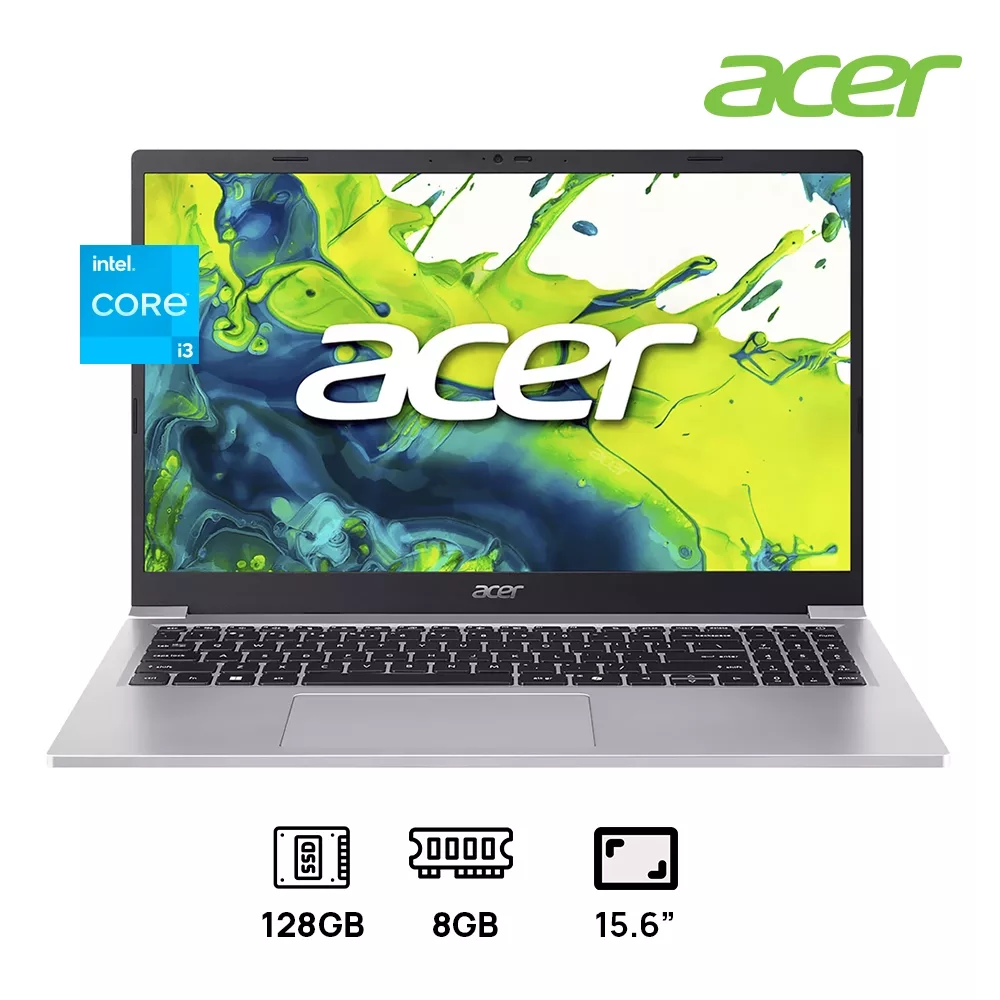 LAPTOP ACER ASPIRE Lite AL15-36P-32XP Core™ 3 N350 128GB SSD 8GB 15.6" (1920x1080) SILVER