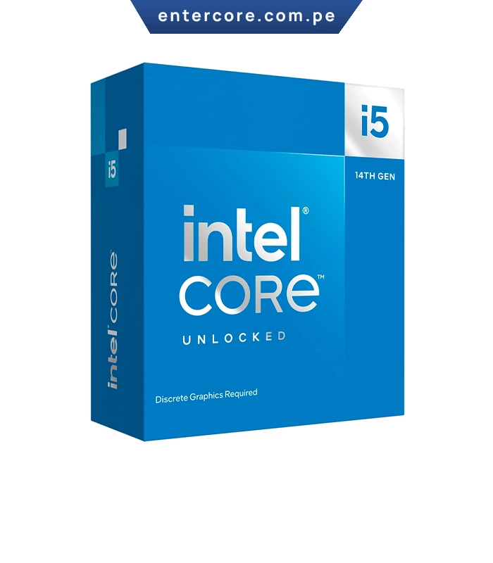 PROCESADOR INTEL CORE i5-14600KF, Cache 24MB, Hasta 5.3 Ghz.