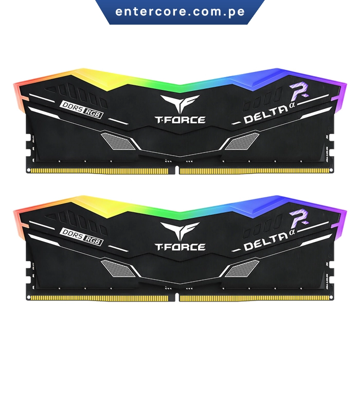 MEMORIA RAM TEAM GROUP DELTA ALFA 32GB (2X16GB) 6000MHZ CL38 RGB DDR5 XMP/EXPO BLACK