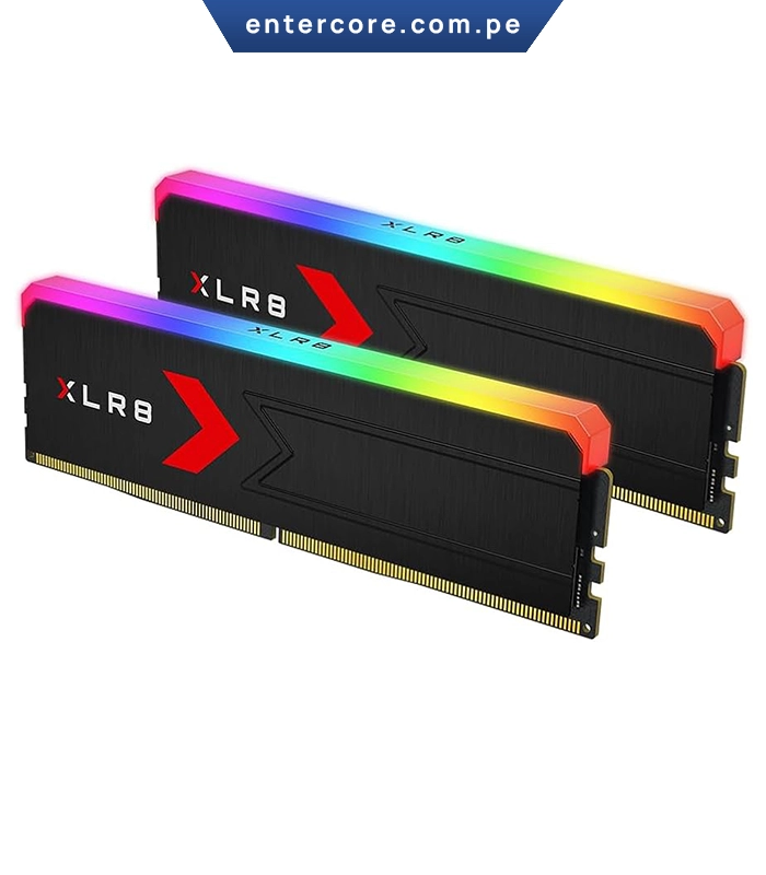 MEMORIA RAM PNY XLRB 32GB (2X16GB) 6400MHZ CL36 RGB DDR5 XMP/EXPO BLACK