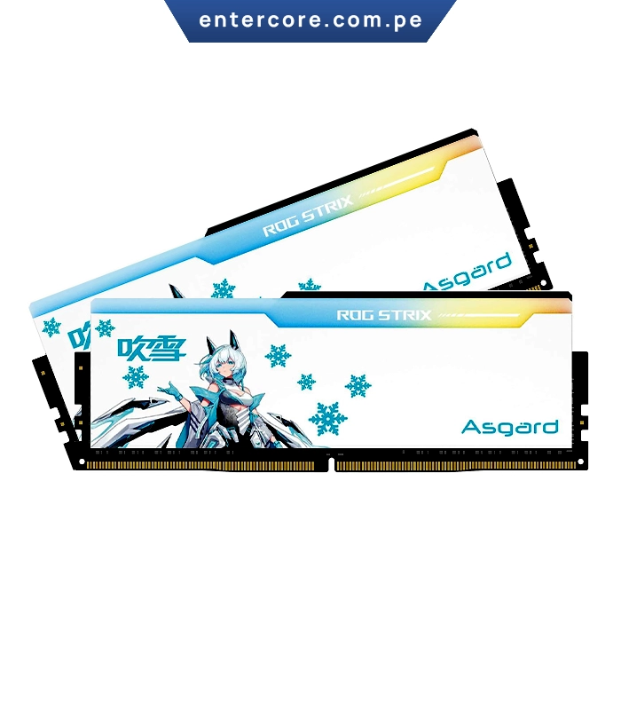 MEMORIA RAM ASGARD 32GB (2X16GB) 6800MHZ RGB ROG STRIX DDR5 XMP/EXPO WHITE EDITION