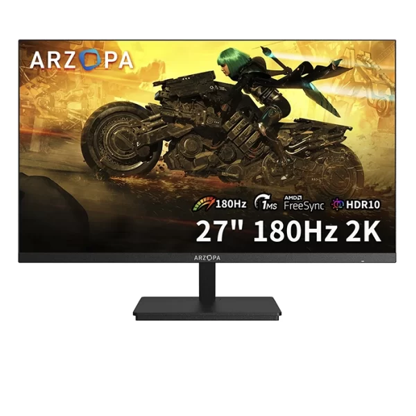 MONITOR ARZOPA M1RC 27" 180HZ -2K QHD 2560x1440 IPS 1MS HDR 115% sRGB 115% sRGB sincronización adaptativa FREESYNC