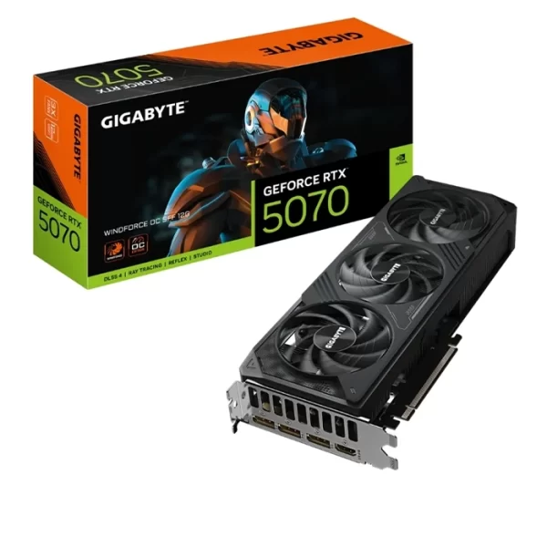 TARJETA DE VIDEO GIGABYTE GeForce RTX 5070 WINDFORCE OC SFF 12, 12 GB GDDR7