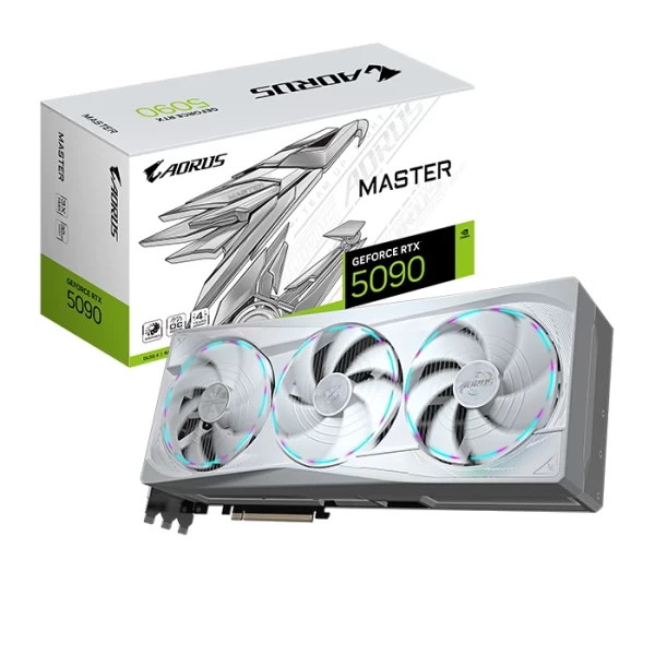 TARJETA DE VIDEO GIGABYTE AORUS GEFORCE RTX 5090 32GB MASTER ICE OC, GDDR7