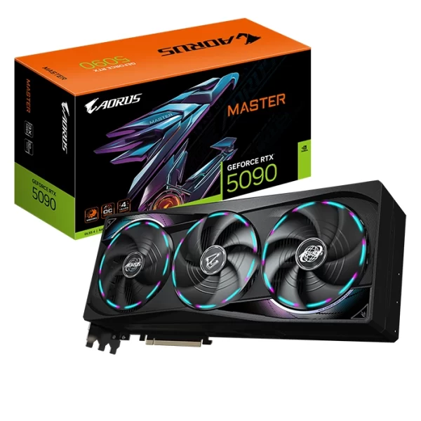 TARJETA DE VIDEO GIGABYTE AORUS GEFORCE RTX 5090 32GB MASTER OC, GDDR7