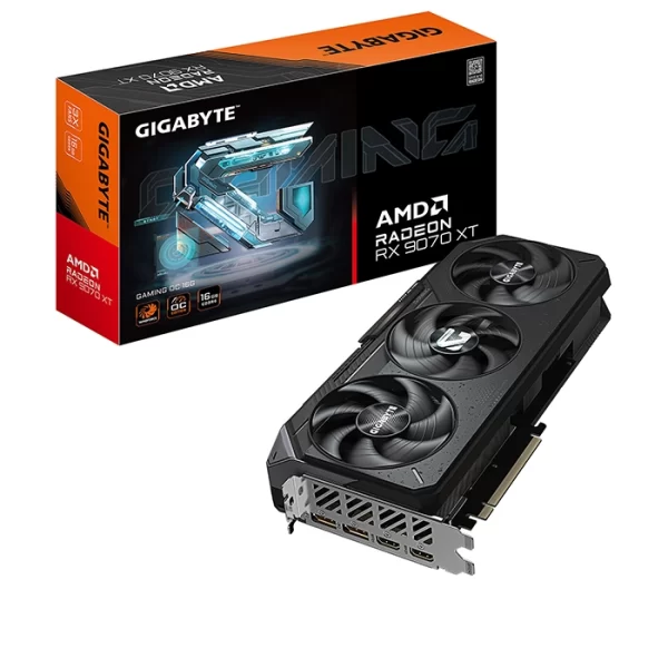 TARJETA DE VIDEO GIGABYTE RX 9070 XT 16GB GAMING OC GDDR6