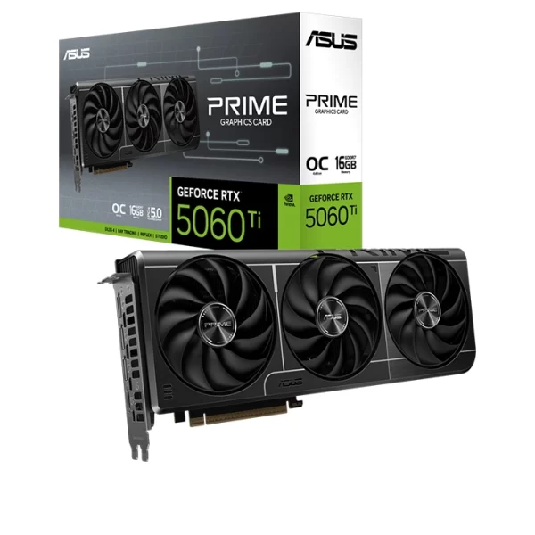 TARJETA DE VIDEO VGA ASUS PRIME GEFORCE RTX 5060 8GB GDDR7 OC Edition 3FAN