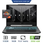 LAPTOP ASUS TUF GAMING  A15 FA506NFR-HN014 RYZEN 7 7435HS, 16GB DDR5, 512GB, 15.6" RTX2050 4GB 144HZ TECLADO ILUMINADO