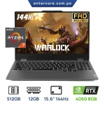 LAPTOP LENOVO LOQ 15ARP9 GAMING AMD Ryzen™ 7 7435HS 512GB SSD 12GB 15.6" (1920x1080) 144Hz IPS WIN11 NVIDIA® 4060 8192MB  LUNA GREY Backlit Keyboard