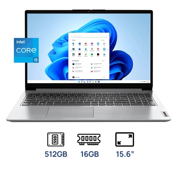 LAPTOP LENOVO IDEAPAD SLIM 3 15IRH8, Ci5-13420H, 16GB DDR5, SSD 512GB, 15.6" FHD