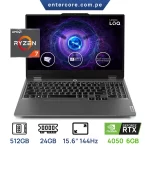 LENOVO LOQ 15ARP9, 15.6" FHD IPS, AMD RYZEN 7-7435HS 4.5 GHz, 24GB DDR5-4800 512GB SSD M.2 PCIe 4.0 x 4 NVMe, Video NVIDIA GeForce RTX 4050 (6GB GDDR6)