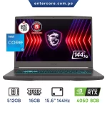 LAPTOP MSI THIN 15 B13VF B13VF-2829US Intel Core i5-13420H, 16GB DDR4, 512GB SSD, 15.6"FHD-144HZ/NVIDIA GeForce RTX 4060-8GB, WINDOWS 11 HOME, TECLADO RETROILUMINADO