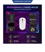 MOUSE OPTICO UHURU WM-09 RGB 26000DPI  PAW3395 WIRELESS WHITE - Imagen 2