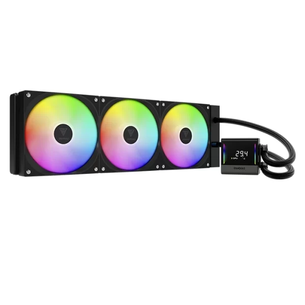 REFRIGERACION LIQUIDA GAMDIAS CHIONE E4 ARGB CON PANTALLA 3 FAN