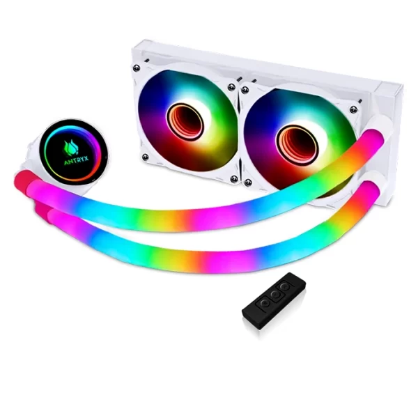 REFRIGERACION LIQUIDA ANTRYX TRITON INFINITY L240 RGB WHITE 2FAN