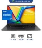 LAPTOP ASUS VIVOBOOK X1605VA-MB1235 - INTEL i7-13620H -16GB DDR4 - SSD 512GB- 16" WUXGA