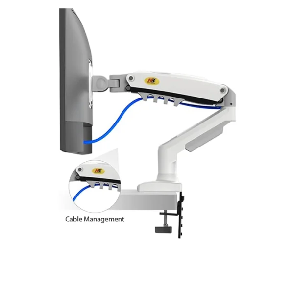 SOPORTE DE MONITOR BONTEC GDM7501 13"- 27" ROTACION 360° BLACK