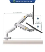SOPORTE DE MONITOR BONTEC GDM7501 13"- 27" ROTACION 360° BLACK - Imagen 3