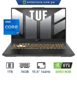 LAPTOP ASUS TUF F15 FX507VV-WS74 GAMING Core™ i7-13620H 1TB SSD 16GB 15.6" (1920x1080) 144HZ WIN11 NVIDIA® RTX 4060 8192MB MECHA GRAY Backlit Keyboard