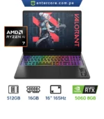 LAPTOP HP OMEN MAX 16-AK0000 GAMING AMD Ryzen™ AI 7 H 35 512GB SSD 16GB 16" (1920x1200) IPS WIN11 NVIDIA® RTX 5060 8192MB SHADOW BLACK RGB Backlit Keyboard