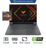 LAPTOP HP VICTUS 15 FB3093 GAMING AMD RYZEN 7 7445HS SSD 512GB 16GB DDR5 15.6" (1920 X1080) 144hz WIN11 NVIDIA RTX4050 6GB