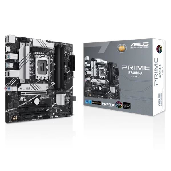 PLACA MADRE ASUS PRIME B760M-A, DDR5, LGA 1700