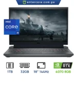LAPTOP DELL ALIENWARE M18 R2 AWM18R9494BLK-PUS INTEL CORE I9 – 14900HX 32GB DDR5 DISCO: 1TB SSD PANTALLA: 18” QHD 2560X1600 165Hz NVIDIA GEFORCE RTX 4070 8GB TECLADO ILUMINADO WINDOWS 11