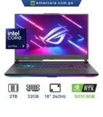 LAPTOP ASUS ROG STRIX G815LP-XS97 INTEL ULTRA 9 SERIE 2 275HX  MEMORIA: 32GB DDR5,2TB SSD PANTALLA: 18”2.5K QHD 2560X1600 240Hz NVIDIA GEFORCE RTX 5070 8GB, WIN11