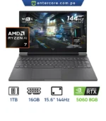 LAPTOP HP VICTUS 15-FB3001NR AMD RYZEN AI 7 - 350, 16GB RAM,1TB SSD PANTALLA: 15.6"FHD (1920X1920) FHD 144Hz GEFORCE RTX 5060 8GB,WIN11