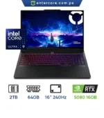 LENOVO LEGION PRO 7i 83F5006HUS INTEL CORE ULTRA 9 SERIE 2 275HX 64GB,2TB PANTALLA: 16” WQXGA OLED 2560X1600 240Hz GEFORCE RTX 5080 16GB TECLADO RGB ILUMINADO WINDOWS11 HOME