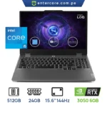 LAPTOP LENOVO LOQ 15IAX9 15.6″ Core i5-12450HX 24GB DDR5 (12+12GB EXTRA) 512GB SSD M.2 NVIDIA GeForce RTX 3050 (6GB GDDR6)