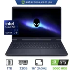 LAPTOP DELL ALIENWARE 16X AURORA GAMING Core™ Ultra i9-275HX 1TB SSD 32GB 16" QWXGA (2560x1600) 240Hz WIN11 NVIDIA® RTX 5060 8192MB BLUE