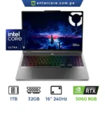 LAPTOP LENOVO LEGION 5 16IAX10 GAMING Core™ Ultra 9 275HX 1TB SSD 32GB 16" WQXGA (2560x1600) 240Hz IPS WIN11 NVIDIA® RTX 5060 8192MB STORM GREY RGB Backlit Keyboard