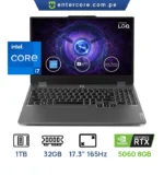 LAPTOP LENOVO LOQ GAMING Core™ i7-13650HX 1TB SSD 32 GB 17,3" (1920 x 1080) 165 Hz WIN11, NVIDIA® RTX 5060 8192 MB ,LUNA GREY Backlit Keyboard